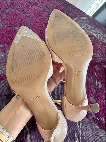 38 Beden ten rengi Renk Mango 38 no nude topuklu ayakkabı