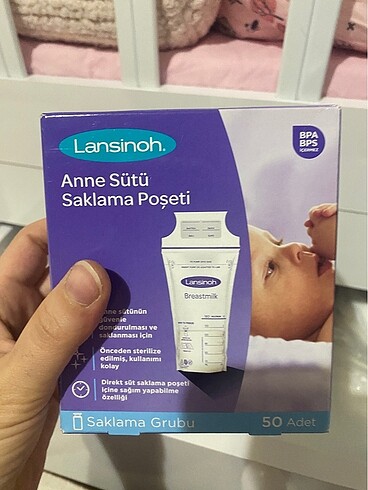 Lansinoh süt saklama poşeti - Görsel 2