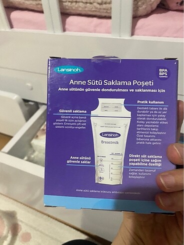 Lansinoh süt saklama poşeti - Görsel 3