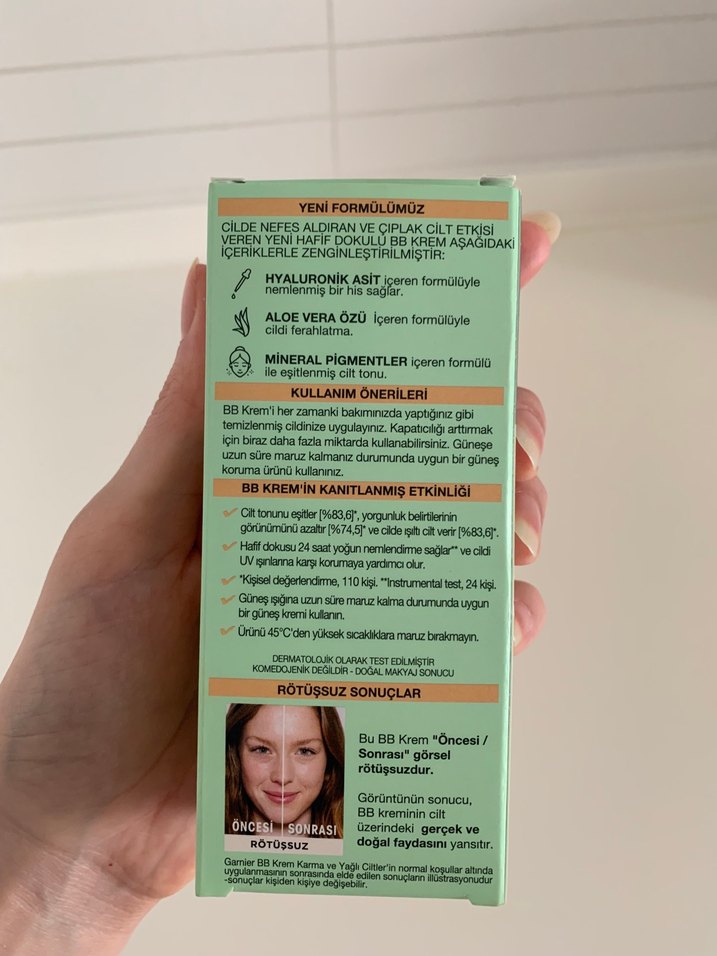 Garnier BB Krem Açık Ton Karma ve Yağlı Ciltler - Görsel 3