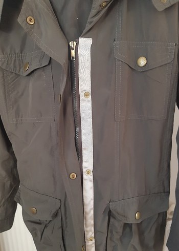 Gri Kemerli Midi Kadın Ceket - Görsel 3