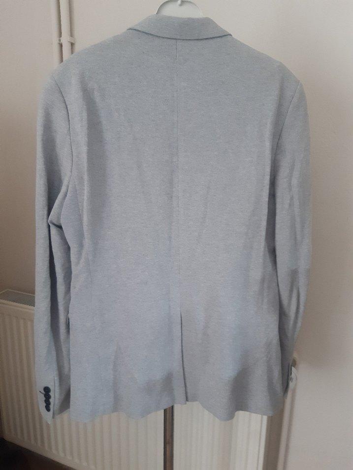 Gri Düğmeli Erkek Ceket - Görsel 4