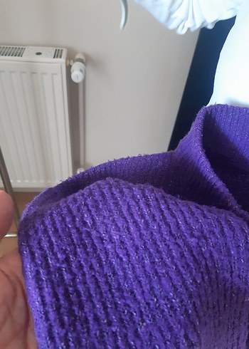 Mor Örgü Kadın Kazak - Görsel 2