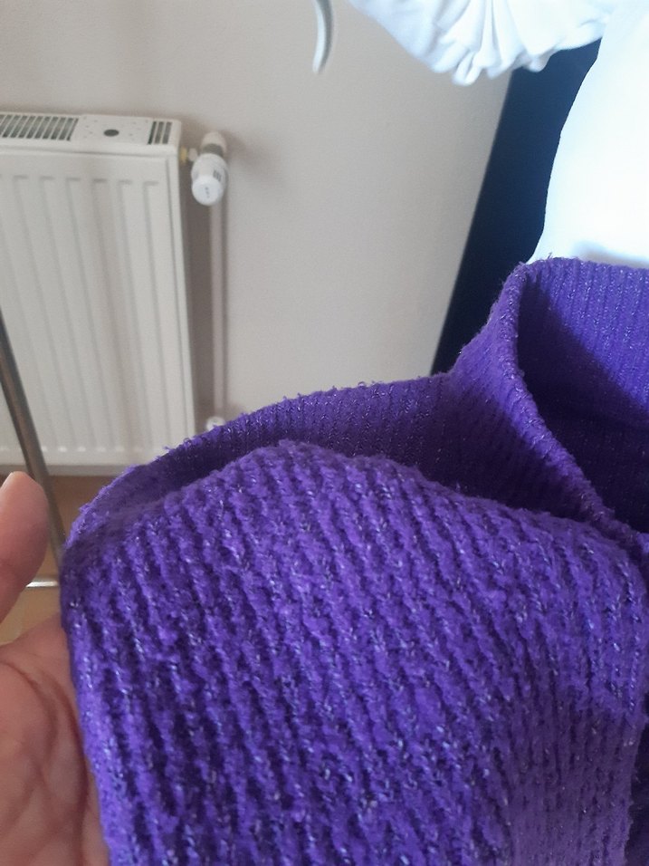 Mor Örgü Kadın Kazak - Görsel 2