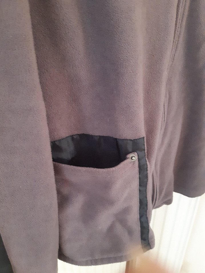 Gri Fermuarlı Yumuşak Polar - Görsel 3