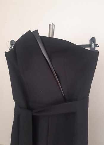 Siyah Uzun Kadın Tulum - Görsel 2