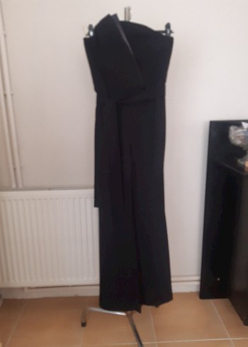 Siyah Uzun Kadın Tulum - Görsel 4