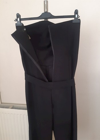 Siyah Uzun Kadın Tulum - Görsel 6