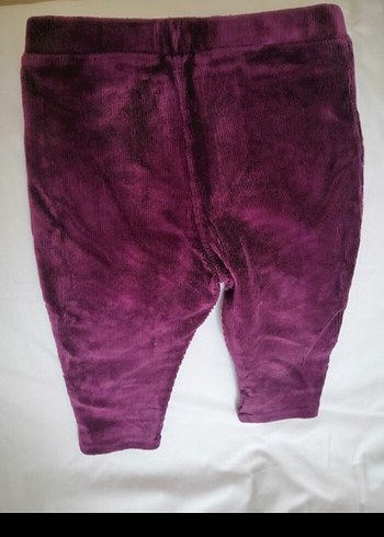 Mor Düğmeli Kız Çocuk Tayt - Görsel 2