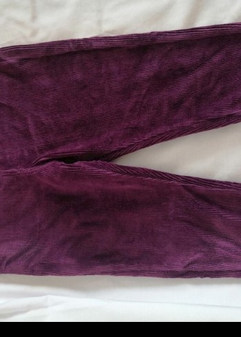 Mor Düğmeli Kız Çocuk Tayt - Görsel 4