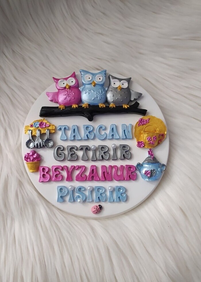 Dekoratif mutfak süsü isme özel  - Görsel 4