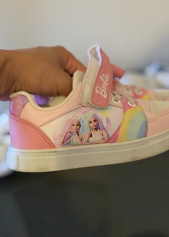 28 Beden pembe Renk Barbie Pembe Kız Çocuk Spor Ayakkabı