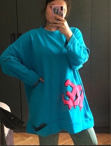 diğer Beden mavi Renk Tunik sweat