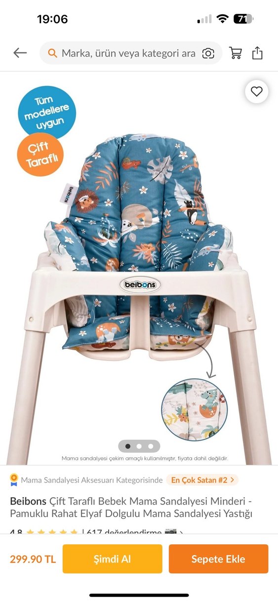 Mama sandalyesi minderi - Görsel 3