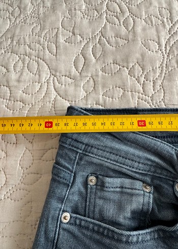 29 Beden gri Renk Gri Regular Fit Erkek Denim Pantolon
