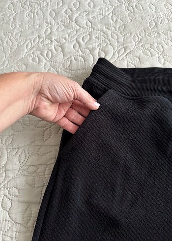 Siyah erkek Dar Kesim Sweatpants - Görsel 7