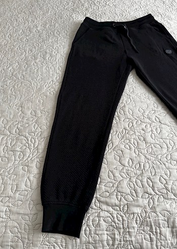 Siyah erkek Dar Kesim Sweatpants - Görsel 2