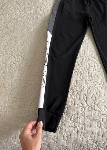 Erkek Siyah Gri Fermuarlı Eşofman Altı - Görsel 2