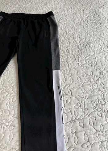 Erkek Siyah Gri Fermuarlı Eşofman Altı - Görsel 6