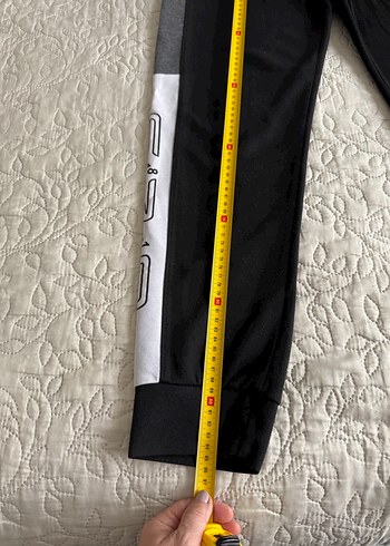 Erkek Siyah Gri Fermuarlı Eşofman Altı - Görsel 7