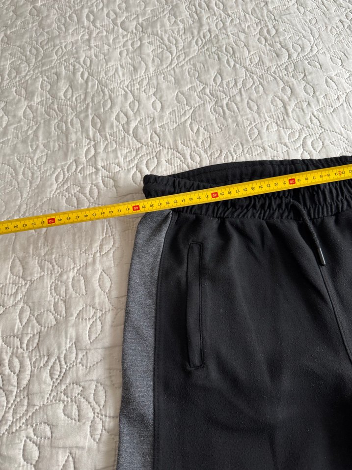 Erkek Siyah Gri Fermuarlı Eşofman Altı - Görsel 3