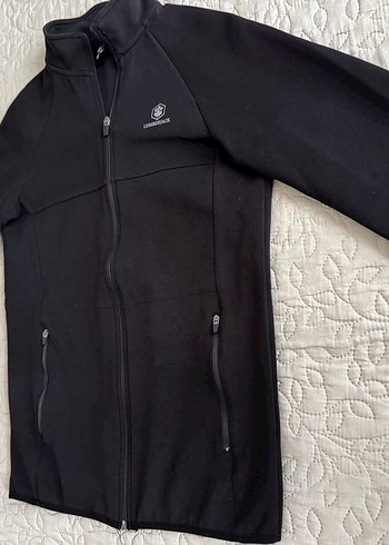 Siyah Fermuarlı Yumuşak Kumaş Sweatshirt - Görsel 4