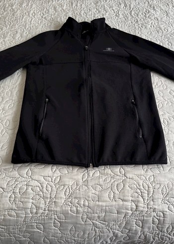 Siyah Fermuarlı Yumuşak Kumaş Sweatshirt - Görsel 2