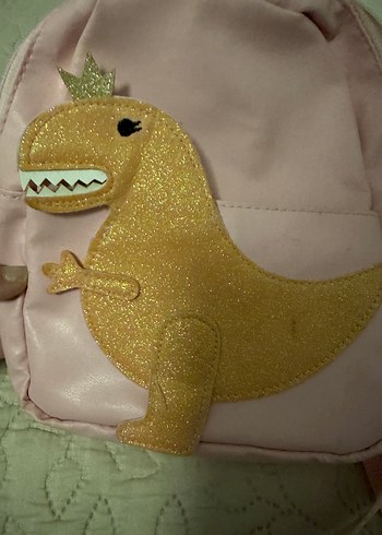 Pembe Dinozor Figürlü Çocuk Sırt Çantası - Görsel 5