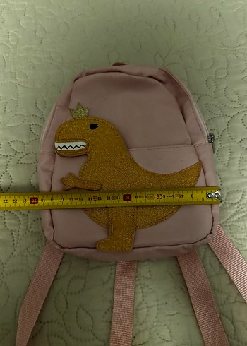 Pembe Dinozor Figürlü Çocuk Sırt Çantası - Görsel 8