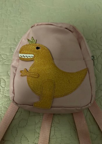 Pembe Dinozor Figürlü Çocuk Sırt Çantası - Görsel 2