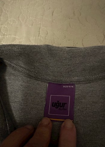 Gri Fermuarlı Erkek Eşofman Takımı UĞUR okulları - Görsel 11