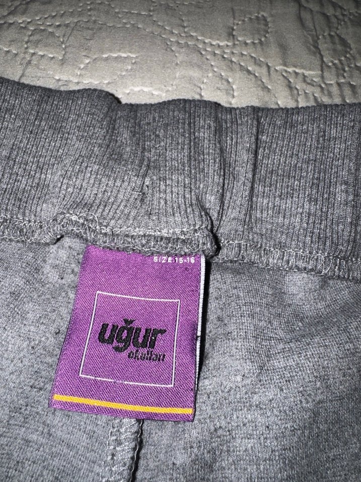 Gri Fermuarlı Erkek Eşofman Takımı UĞUR okulları - Görsel 5