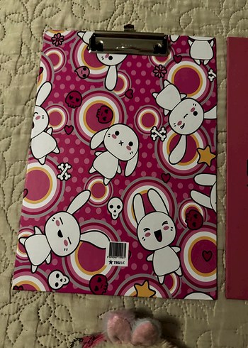 Pembe Baskılı Kız Aksesuar Seti - Görsel 3