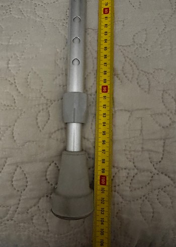 Gri Ayarlanabilir Destekli Kol Bastonu Çifti - Görsel 2