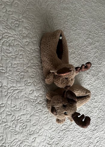 Kız Çocuk Örgü Sıcak Ev Terliği - Görsel 3