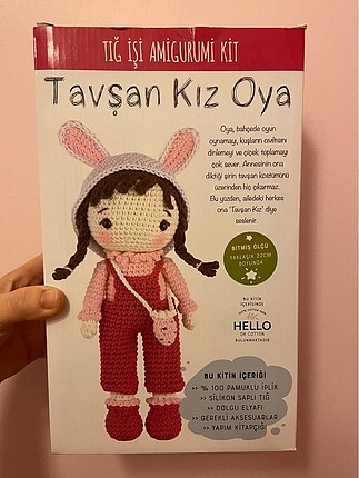 Tavşan kız amigurumi set