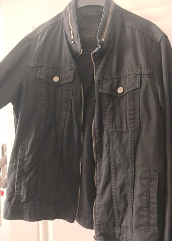 Siyah Düğmeli Denim Ceket - Görsel 4