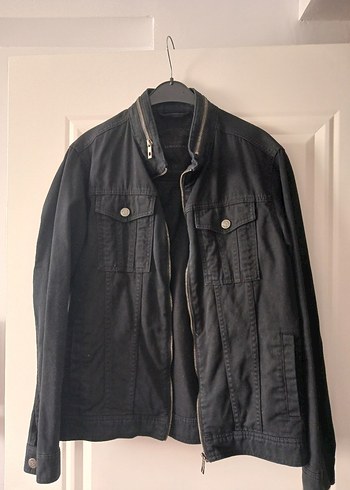 Siyah Düğmeli Denim Ceket - Görsel 2