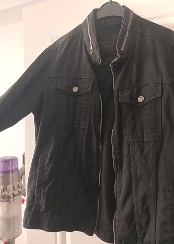 Siyah Düğmeli Denim Ceket - Görsel 3