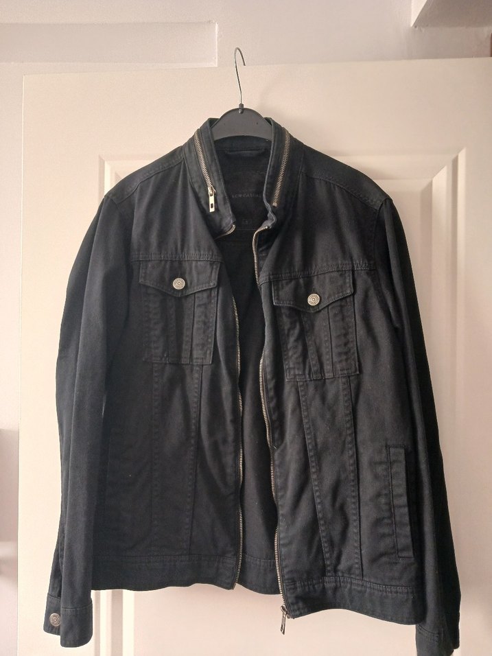 Siyah Düğmeli Denim Ceket - Görsel 2