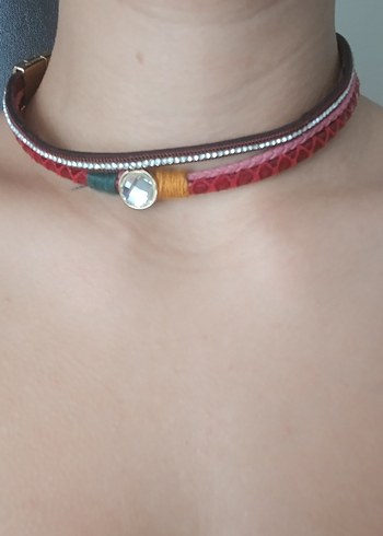 Renkli Yılan Desenli Boncuklu Kadın Bileklik - Görsel 2