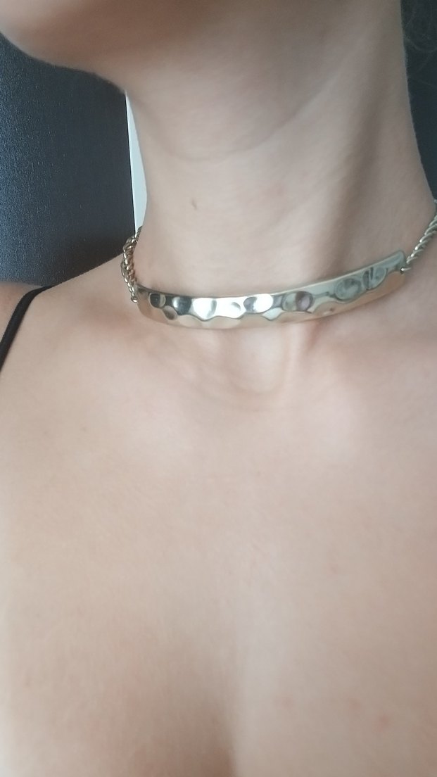 Parlak Altın Zincir Detaylı Midi Kolye - Görsel 2