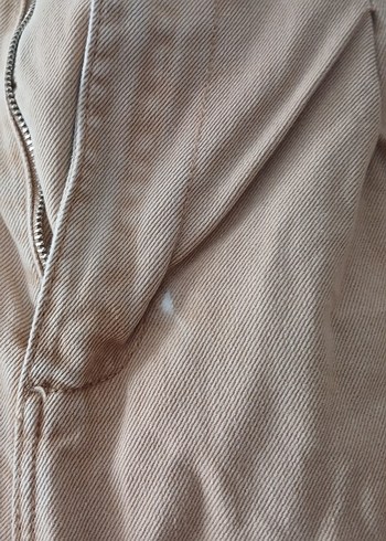 Bej Rahat Kesim Midi Kumaş Pantolon - Görsel 5