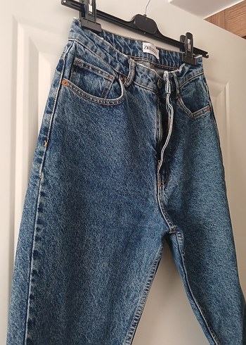 Kadın Mavi Denim Midi Boy Regular Fit Jean - Görsel 4
