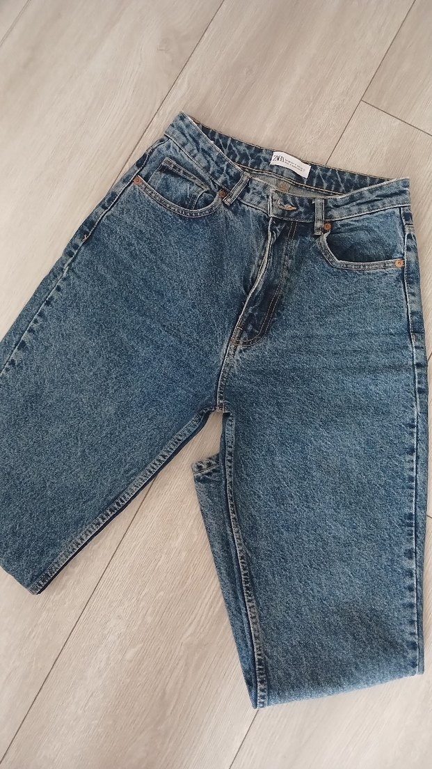 Kadın Mavi Denim Midi Boy Regular Fit Jean - Görsel 3