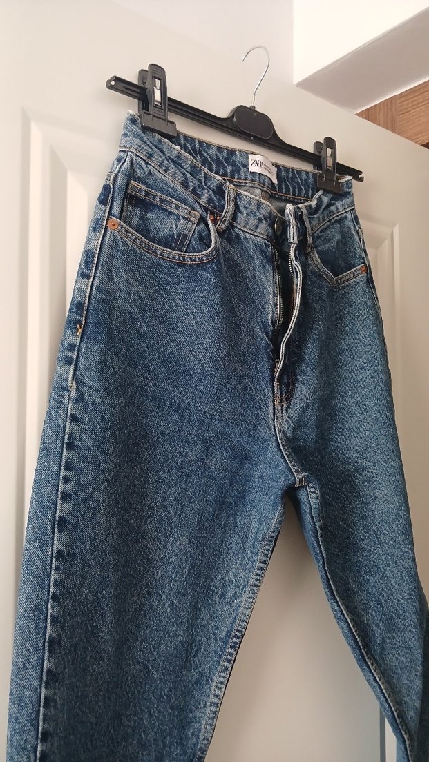 Kadın Mavi Denim Midi Boy Regular Fit Jean - Görsel 4