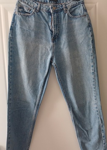 Gevşek Kesim Kadın Midi Kot Pantolon - Görsel 4