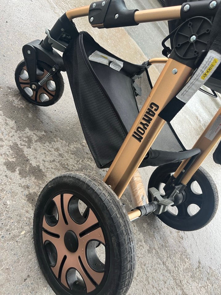 Kahverengi ve Gri Bebek Arabası - Görsel 3