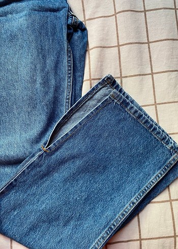 s Beden Mavi Denim Kadın Normal Kesim Pantolon