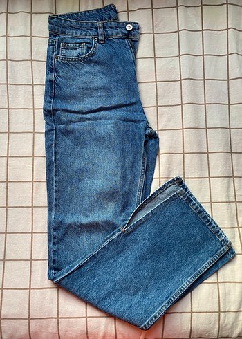 Addax Mavi Denim Kadın Normal Kesim Pantolon
